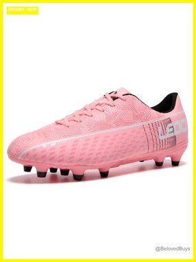 Men's Women's Outdoor Firm Ground Soccer Cleats Athletic Shoes